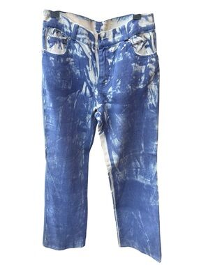 Kisca by Komarov Sample 1 Bleach Wash Straight Leg Denim Jeans Size 6